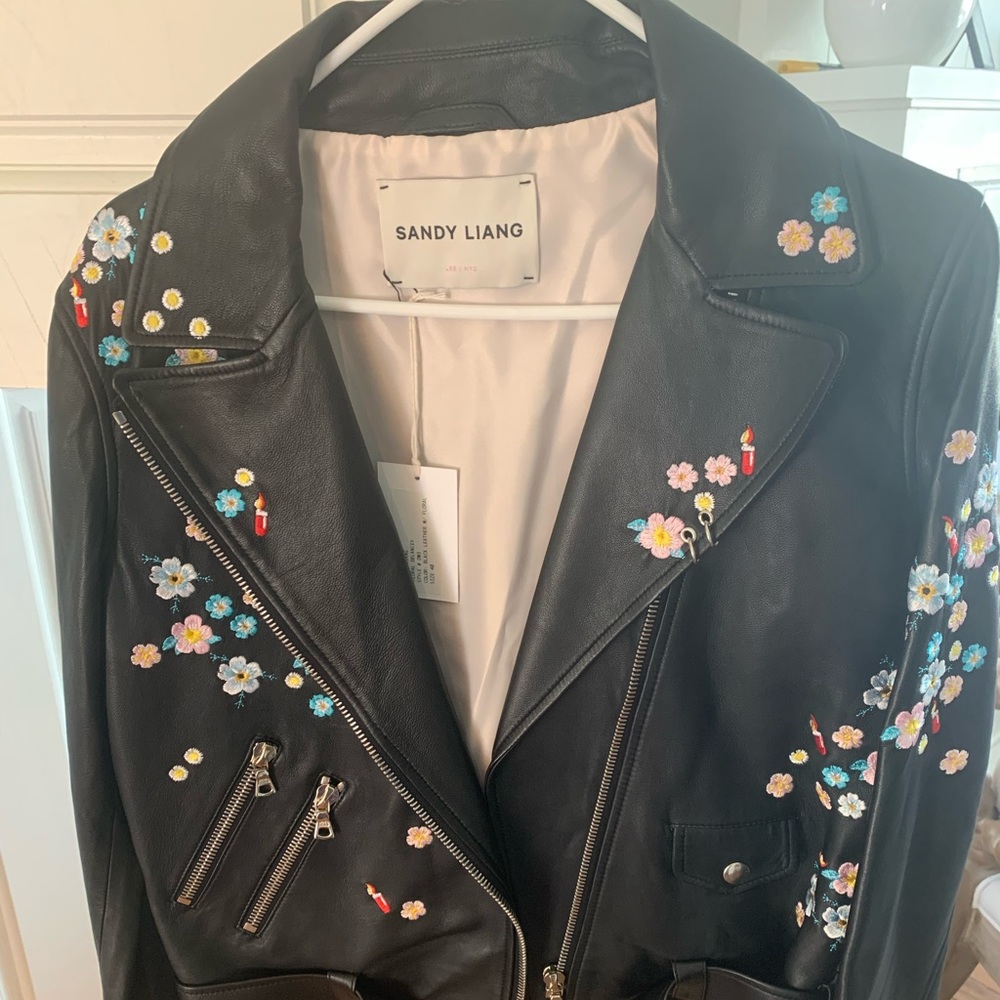 Woman’s leather designer jacket